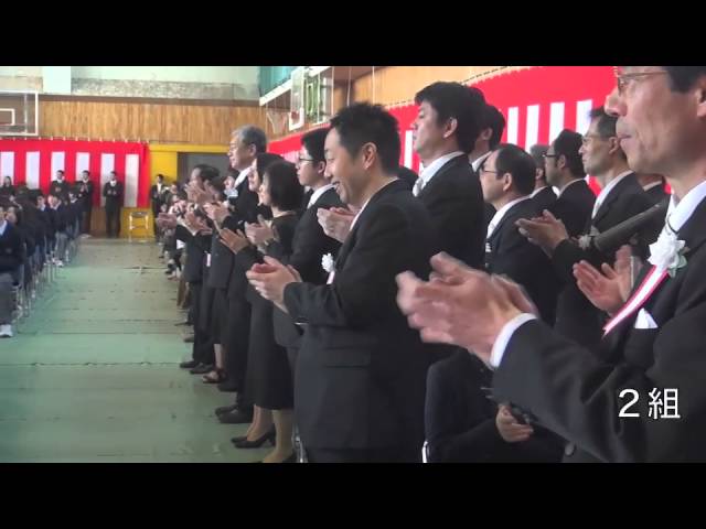 卒業式場での感謝の思い