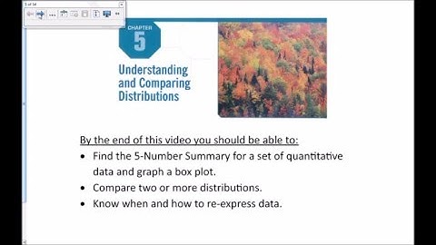 Ch 5 Understanding and Comparing Distributions 2016