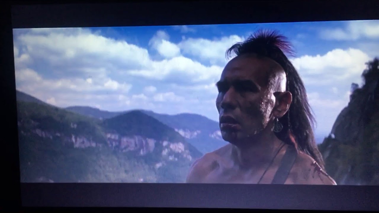 the last of the mohicans cliff scene "me chingachgook, the last of