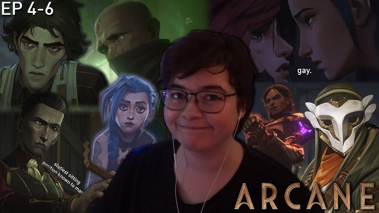 simping over vi and caitlyn for 41 minutes... ~ARCANE~ E4-6 REACTION ...