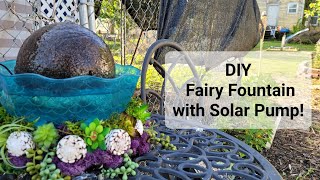 DIY Fairy Fountain with Solar Pump!