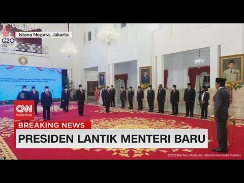 Presiden Lantik Menteri dan Wakil Menteri Baru Kabinet Indonesia Baru, Ambil Sumpah Jabatan