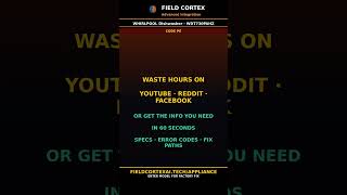 Whirlpool Dishwasher Error PE Fix | Field Cortex #Shorts