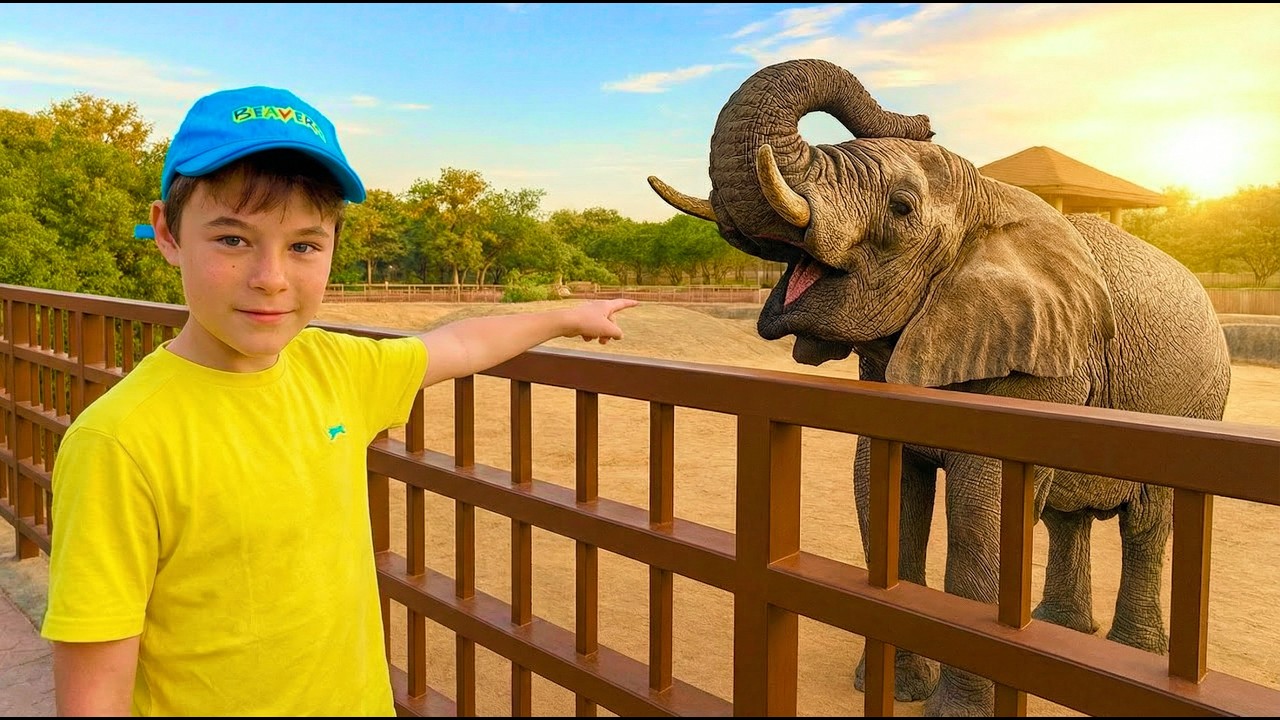 Fun Zoo Day! Bogdan & Anabella’s Family at Emirates Park Zoo Abu Dhabi 🎉