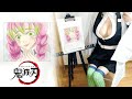 鬼滅 の刃 甘露寺 蜜璃 描いてみた お絵描き メイキング ( Drawing Demon Slayer Kanroji Mitsuri )