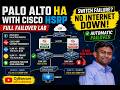 Palo Alto HA + Cisco HSRP Full Lab | Failover Demo #paloalto #paloaltofirewall #paloaltonetworks