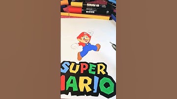Drawing SuperMario Series pt 2| Character :Mario | #art #drawing #supermario #shorts #Posca