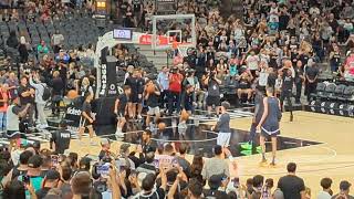 10/7/2023 Spurs Scrimmage - Victor Wembanyama 1st time on court in front of Spurs fans.