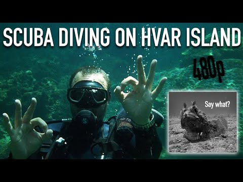 Diving on Hvar island, Croatia