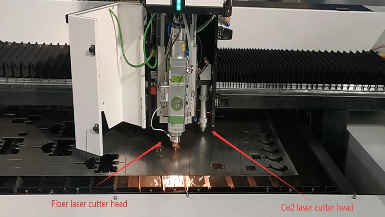 Integrated starmacnc delllaser metal fiber laser cutting with co2 laser cutting machine equipment