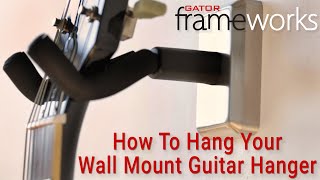 Gator Wall Mount Guitar Hanger Maple