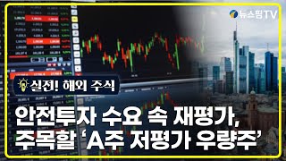 [실전! 해외주식] 안전투자 수요 속 재평가, 주목할 'A주 저평가 우량주'