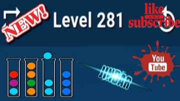 Ball Sort Puzzle Level 281 Color Sorting Games Level 281