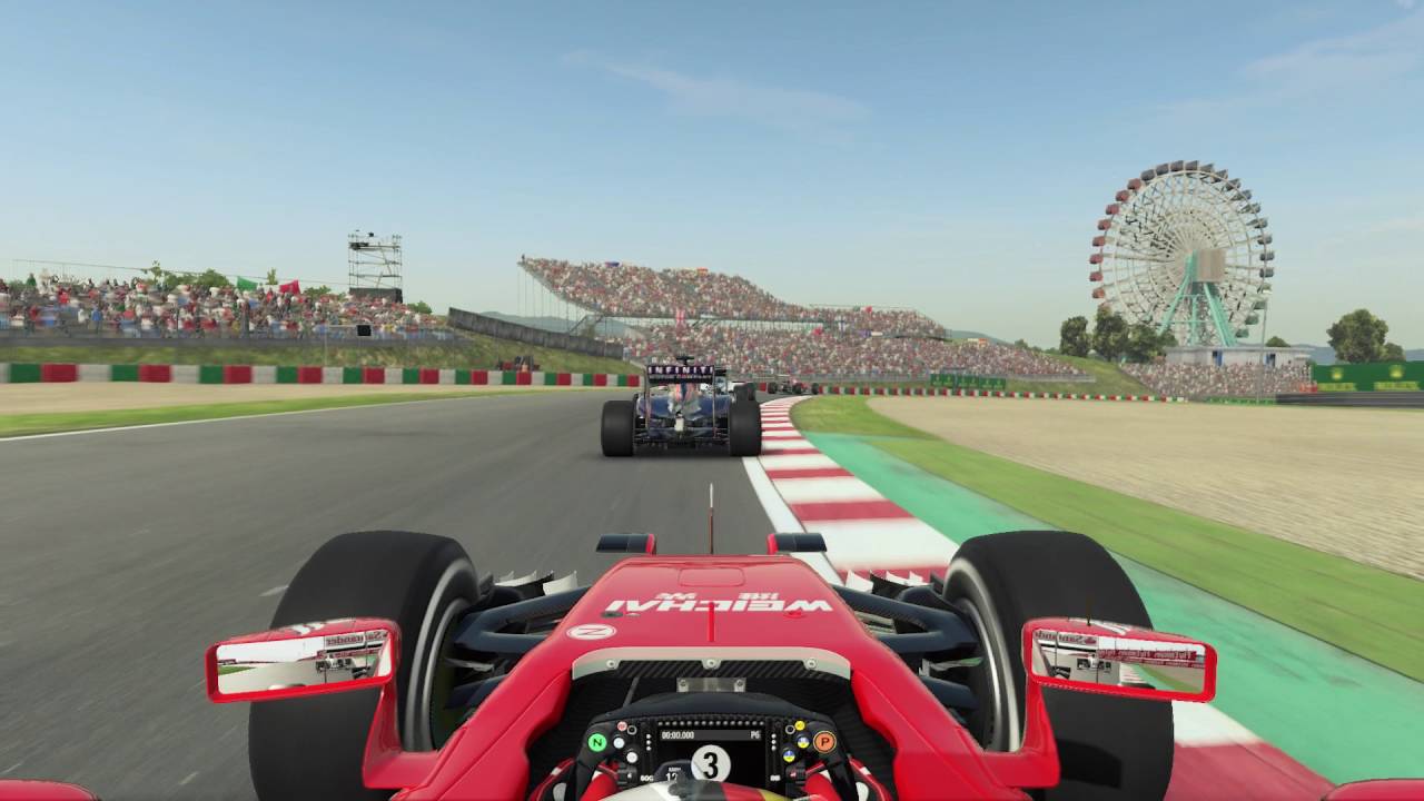 F1 2015 PS4 Gameplay @ Suzuka Amazing Ferrari Battle 1080P 60fps