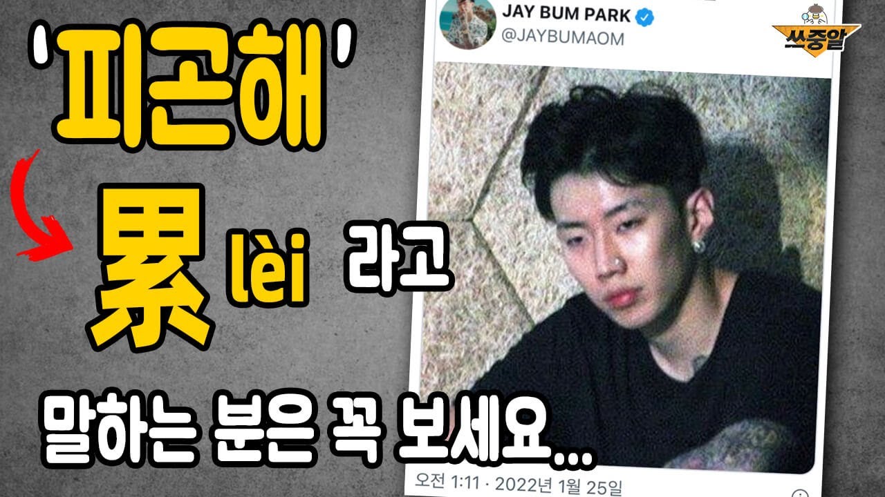 중국어로 '피곤해'를 맨날 '累'라고 하는 분들 진짜 꼭 보세요...