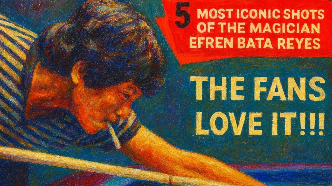 Efren Reyes Raining Hand TOP 5 - Efren Reyes Most Iconic Shot - YouTube
