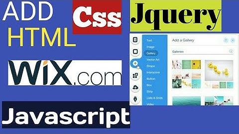 How to add custom html and jquery code into wix website