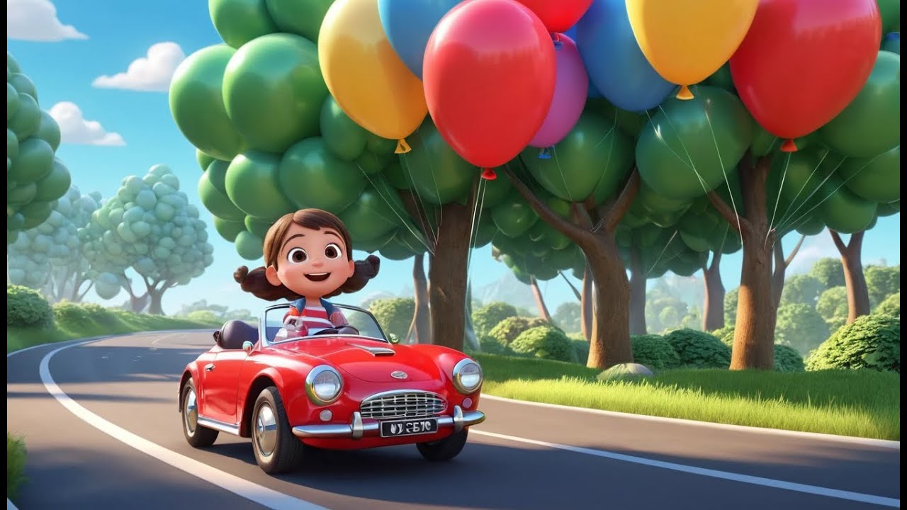 Count the Cars on the Busy Road | Fun Kids Song | Learning Numbers Rhyme