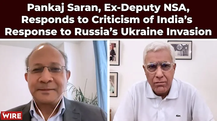 Pankaj Saran, Ex-Deputy NSA, Responds to Criticism...