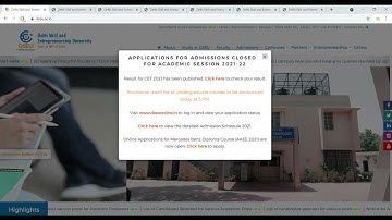 DSEU DELHI 2021 : UG MERIT LIST TIMING ANNOUNCED | HOW TO CHECK RESULT| CHOICE PREFERENCE FILLING