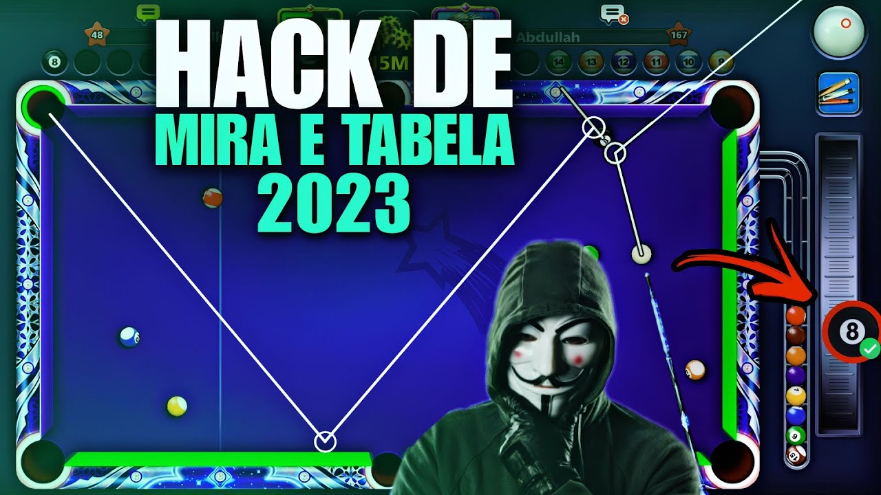 HACK DE MIRA E TABELAS NO 8 BALL POOL ATUALIZADO NA NOVA VERSÃO BETA 