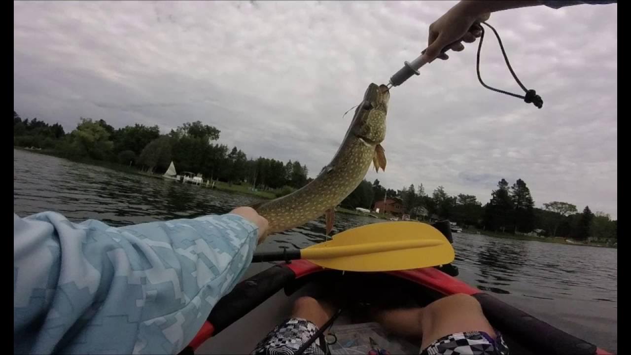 Fishing deep and on the surface for Northern Pike- Benway lake