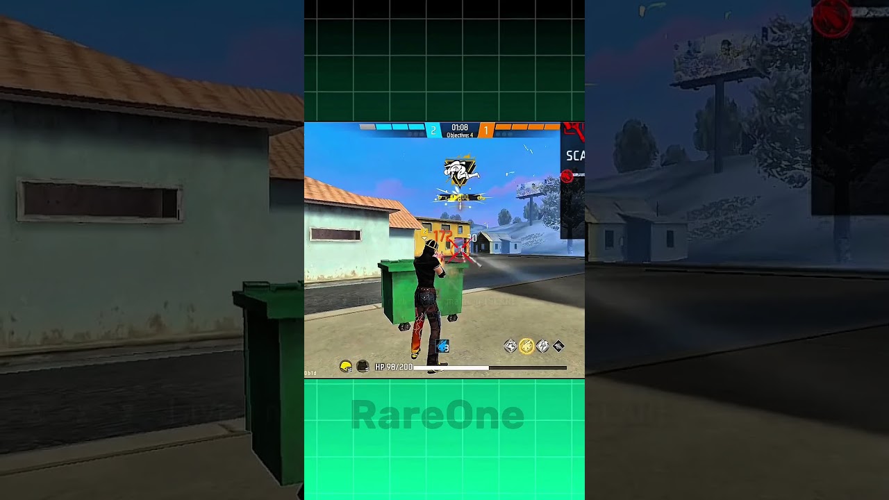 cs rank 1Vs4 gameplay🥵🥶 