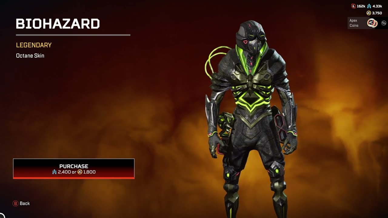 New Legendary Recolor for Octane (Biohazard), 4th Anniversary