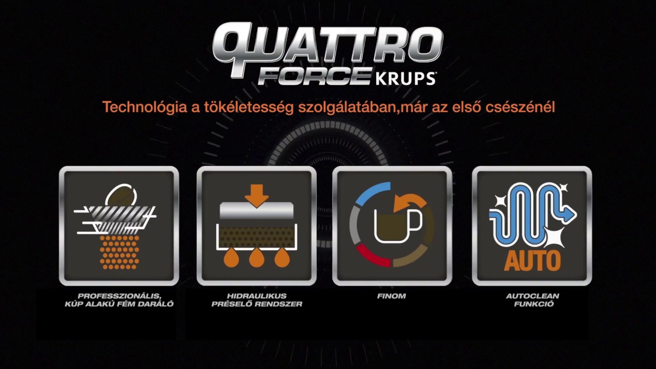 Krups Quattro Force technológia YouTube