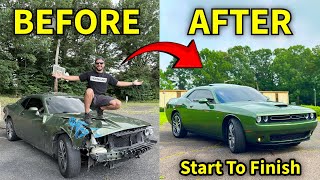 BUILDING MY WRECKED CHALLENGER IN 45 MINUTES (START TO FINISH)