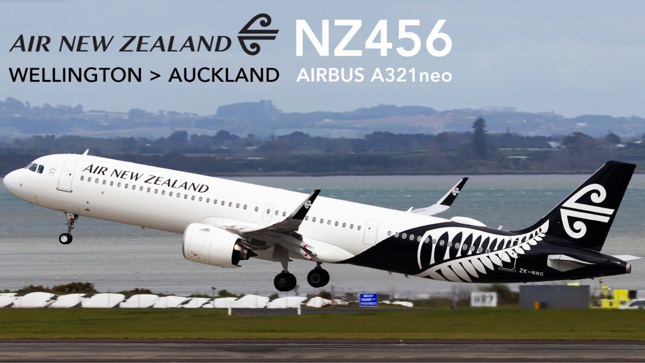Air New Zealand NZ456 : Flying from Wellington to Auckland