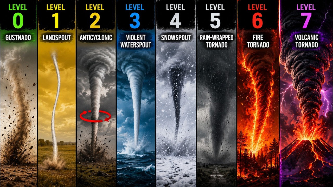 The 7 Levels of Rare Tornadoes Explained In 9 Minutes - YouTube