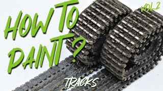 HOW TO PAINT: muddy tracks. Metal tracks finish. Fast and easy!