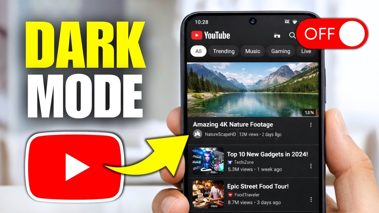 How To Turn Off Dark Mode On YouTube Samsung Mobile