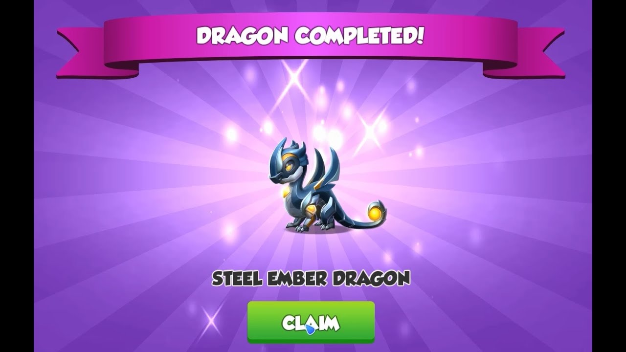 DML I got STEEL EMBER DRAGON Dragon Mania Legends YouTube
