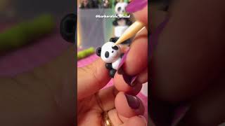 🐼 CANETA PANDA & DIY PANDA 🐼 #art #biscuit #craft #clay #handmade #kawai #diy #pap #arte #panda screenshot 1