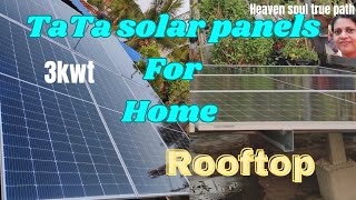 TATA solar panels for home Roof top 3 kwt malayalam #heavensoultruepath
