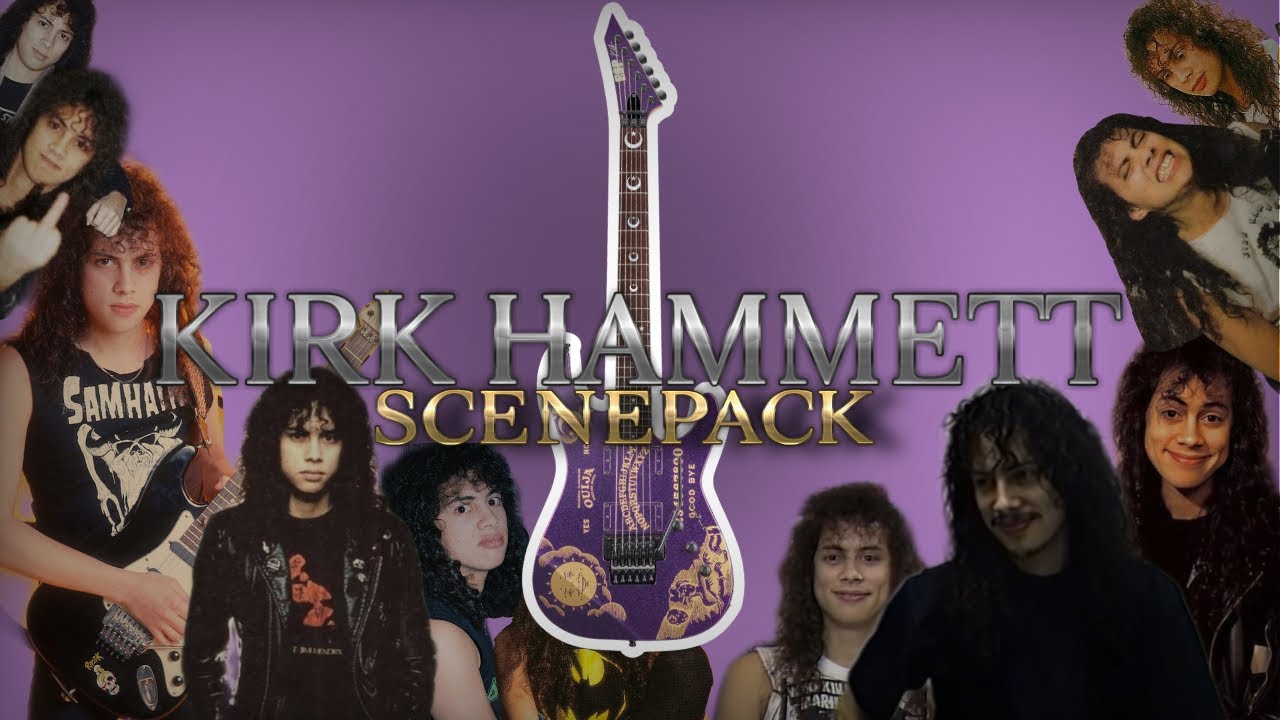 KIRK HAMMETT Mustache Era Clips for Edits || SCENEPACK ||