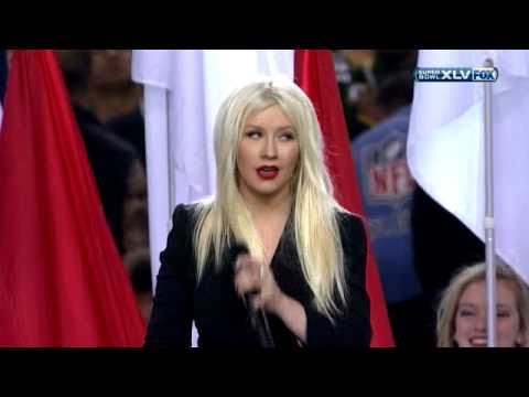 National Anthem Christina Aguilera - SuperBowl XLV 2011
