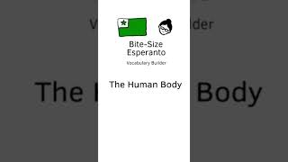 Bite-Size Esperanto. La korpo 1 (the body 1) #shorts