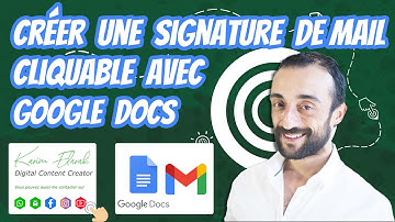 Comment créer une signature de mail cliquable en HTML sur Gmail juste en utilisant Google Docs ?