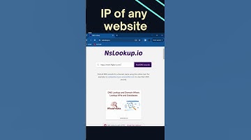 How to Find IP Address of any Website ? #webdevelopment #web #aitools