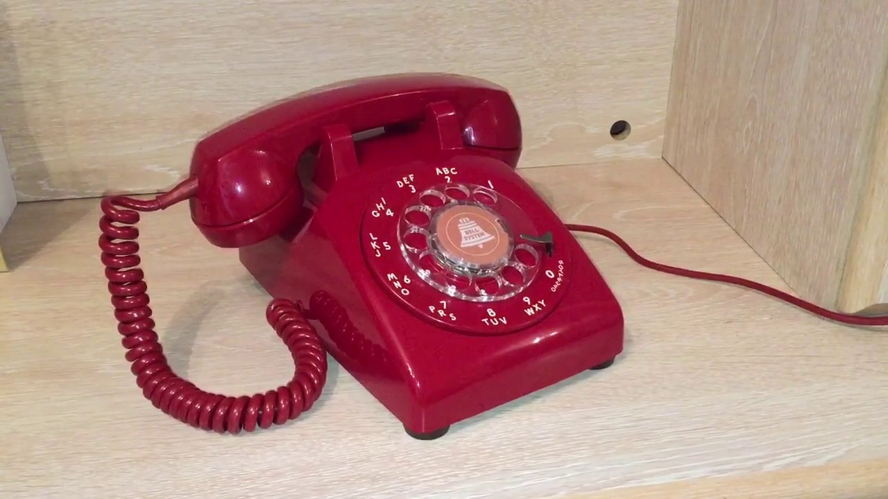 1972 Red Western Electric 500 Rotary Telephone Youtube