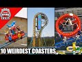 Top 10 WEIRDEST Roller Coasters Around the World
