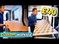 How to make a Cheap Custom Campervan Worktop