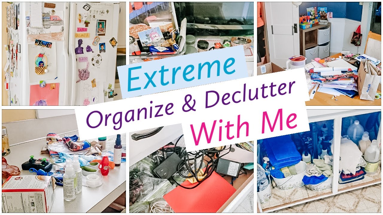 EXTREME ORGANIZATION & DECLUTTER #WITHME | CLEAN WITH ME - YouTube