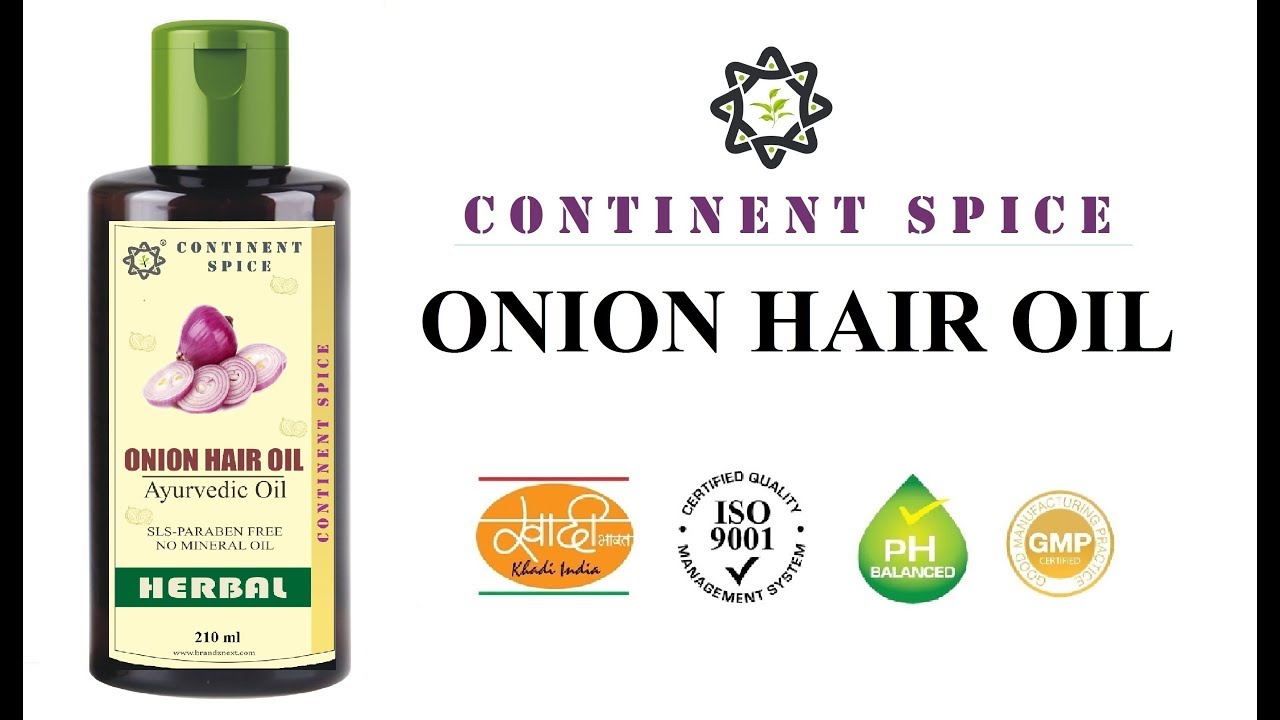 Continent Spice ONION HAIR OIL ANTIBACTERIAL ANTIFUNGAL HAIR