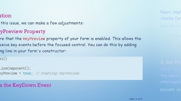 Troubleshooting C#  KeyDown Events: Making the Enter Key Work in Your Calculator App