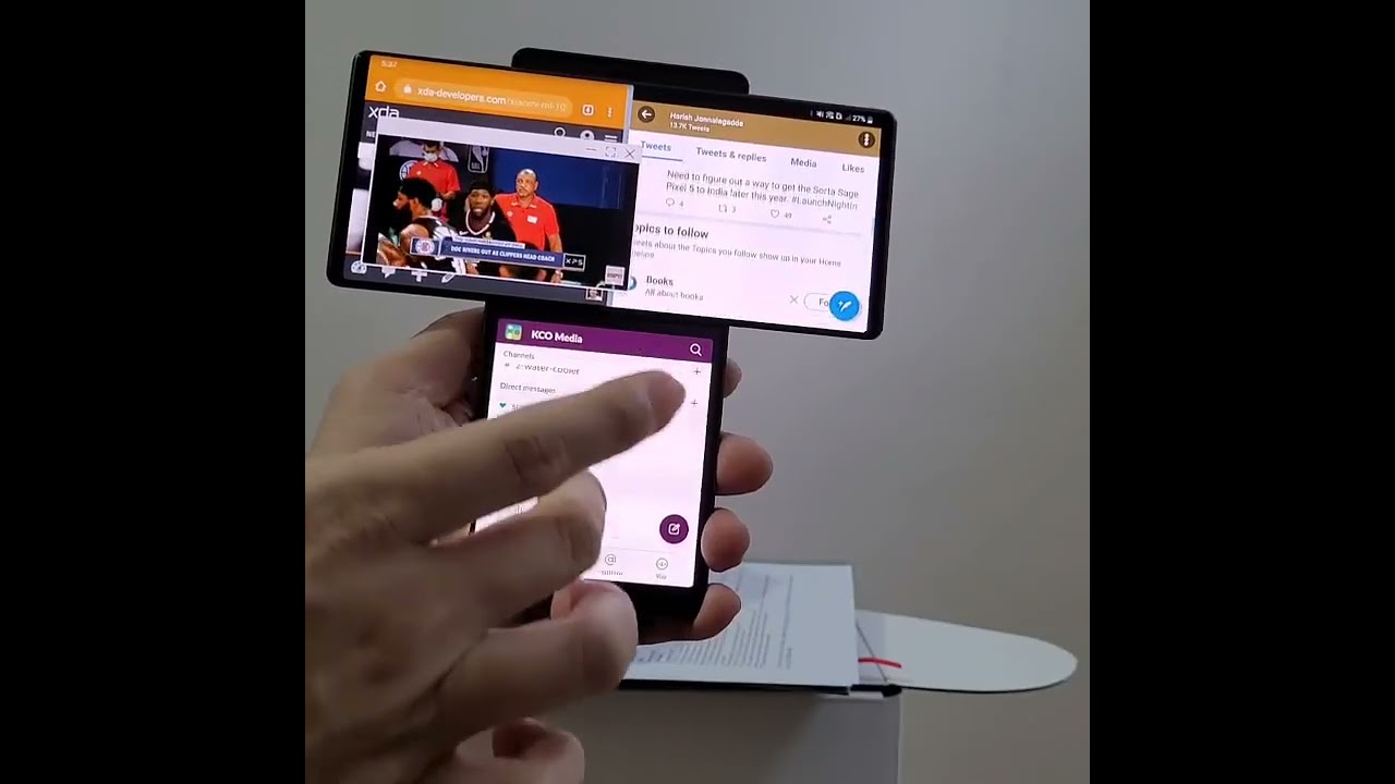 Dual Screen Smartphone 👀 LG Wing is the world's first swivel 🔥🔥🔥 