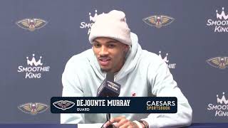 Dejounte Murray on win, confidence | Pelicans-Mavericks Postgame Interview 1/15/25